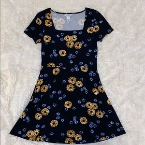 A floral print dress